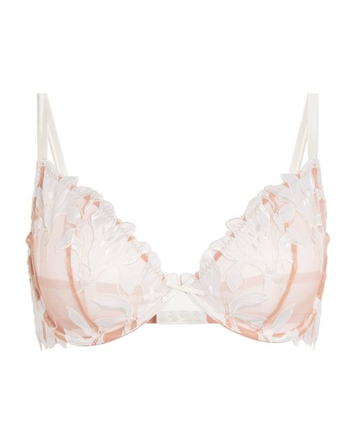 Fleur du Mal Natural Lace Lily Bra