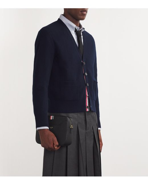 Thom Browne Black Small Camera Bag for men