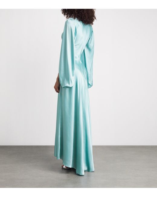 Roksanda Blue Silk Kami Maxi Dress