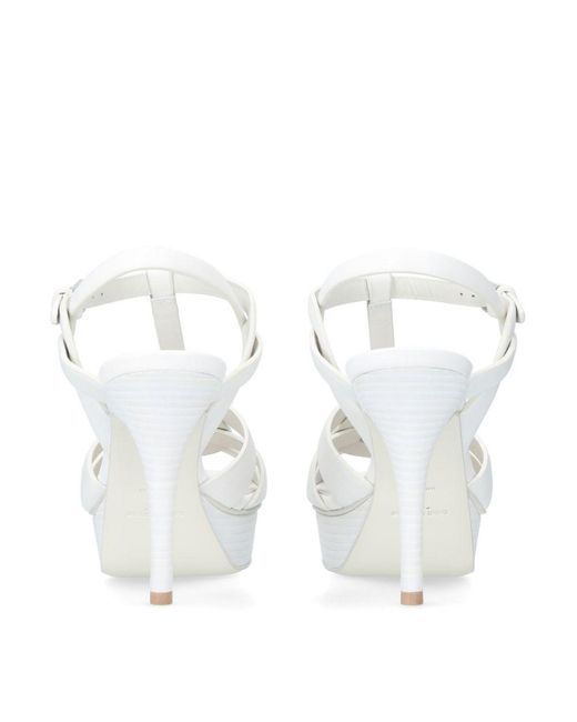 saint laurent sandals white