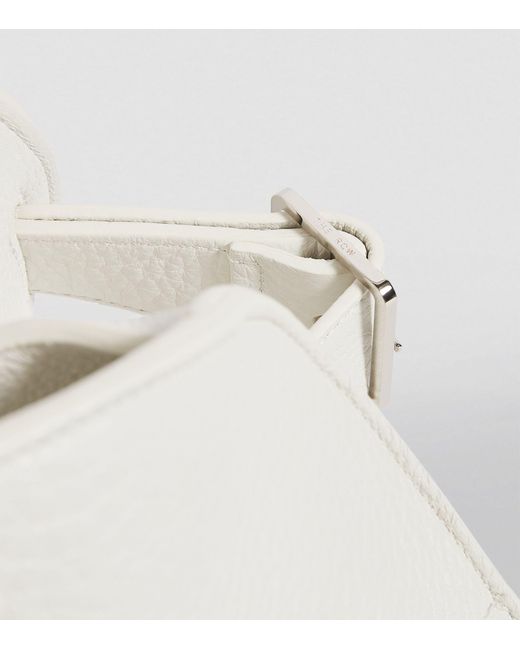 The Row Leather Margaux 17 Tophandle Bag in White Lyst