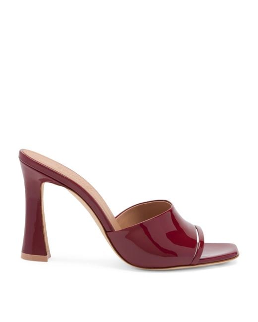 Malone Souliers Red Patent Leather Roxanne Mules 90