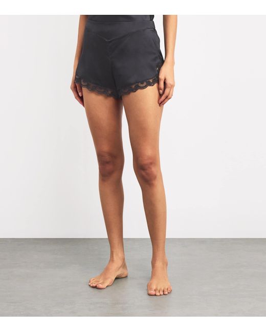 Simone Perele Gray Silk-Blend Love Me Shorts