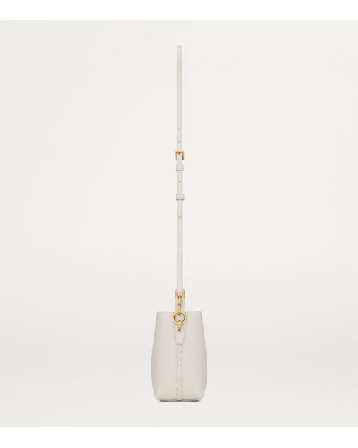 Saint Laurent White Mini Le 37 Bucket Bag