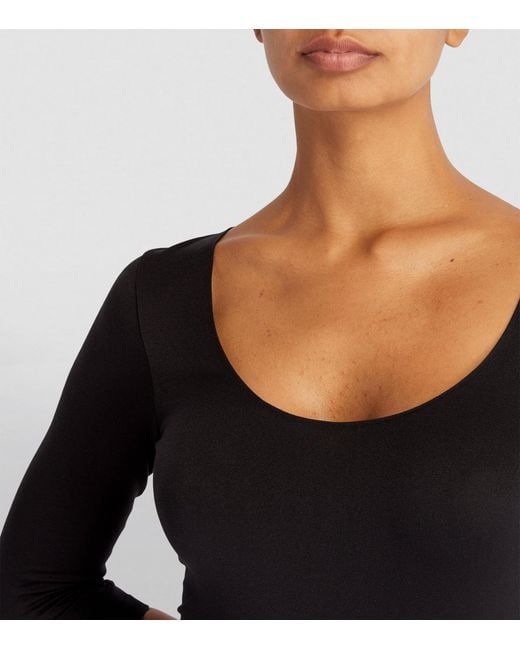 Falke Black Stringbody Bodysuit