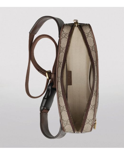 Gucci Brown Leather Ophidia Gg Belt Bag for men