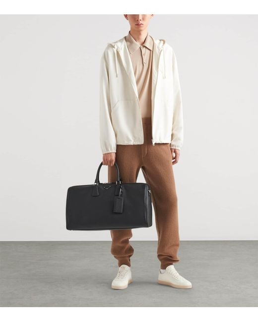 Prada Black Saffiano Leather Travel Bag