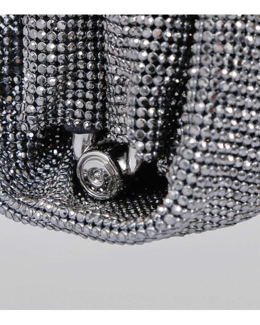 Benedetta Bruzziches Gray Embellished Venus La Petite Clutch Bag