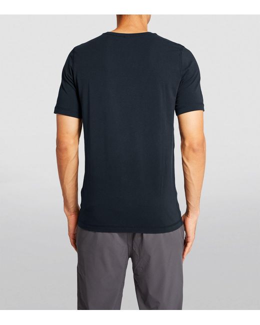 vuori Blue Cotton-Blend Tuvalu T-Shirt for men