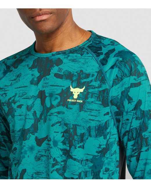 Under Armour Blue Project Rock Iso-chill Top for men