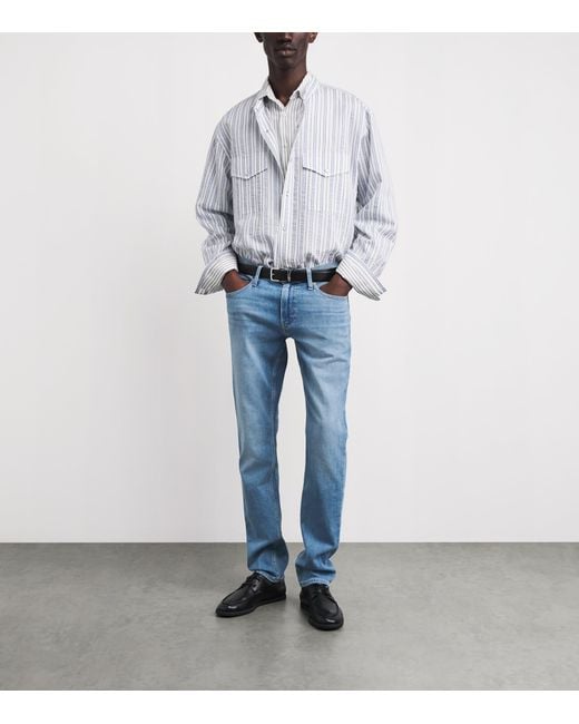 PAIGE Blue Vintage Lennox Slim Jeans for men