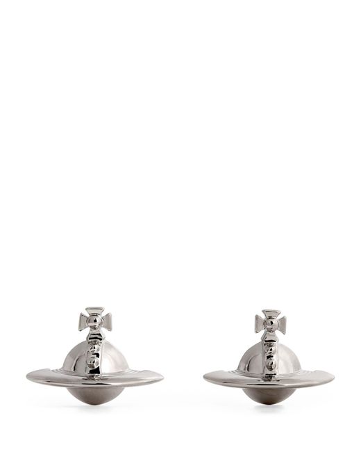 Vivienne Westwood Metallic Solid Orb Earrings