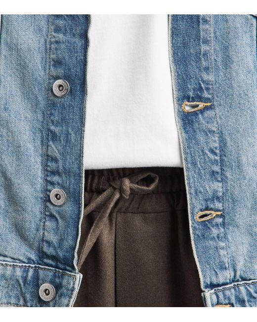 7 For All Mankind Blue Denim Jacket for men