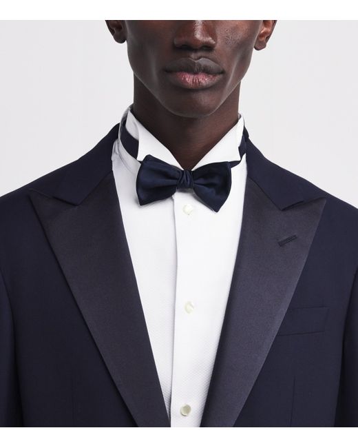 Emporio Armani Blue Silk Bow Tie for men