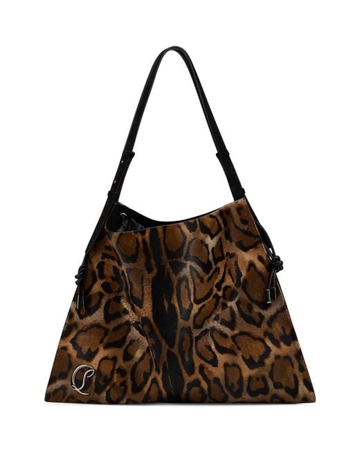 Christian Louboutin Brown Baggy Leather Tote Bag