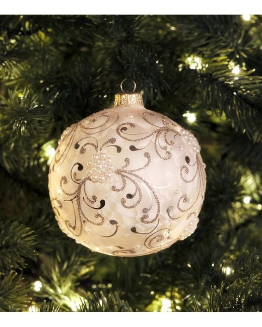 Harrods Natural Faux Pearl Cluster Bauble