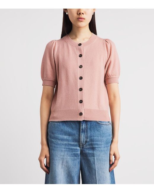 ME+EM Pink Cashmere Cardigan