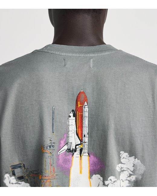 CHERRY LA Gray Cotton Cape Canaveral T-Shirt for men