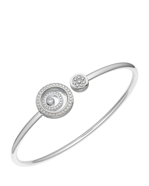 Chopard White Small And Diamond Happy Spirit Bangle