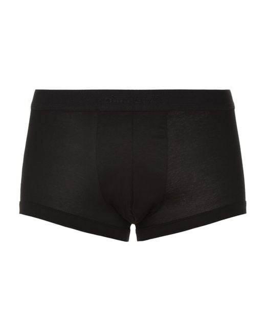 Zimmerli of Switzerland Black 286 Sea Island Trunks for men