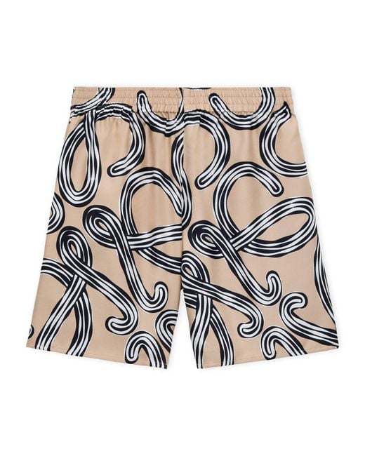 Loewe Multicolor X Paula & Apos;S Ibiza Relaxed Silk Shorts