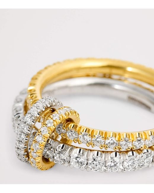 Spinelli Kilcollin Metallic And Diamond Cadence Ring