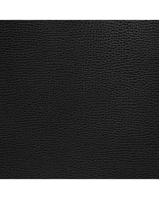 Smythson Black Leather Ludlow Shoulder Bag