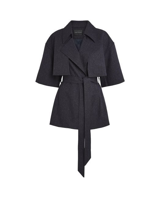 Camilla & Marc Blue Belted Antony Trench Jacket