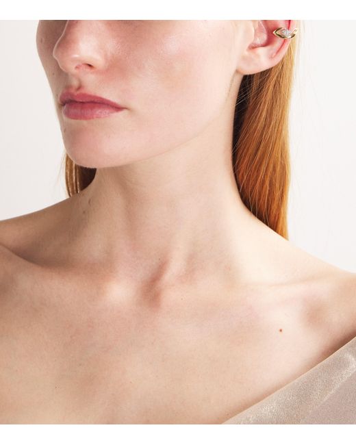 YEPREM Metallic And Diamond Whisper Ear Cuff