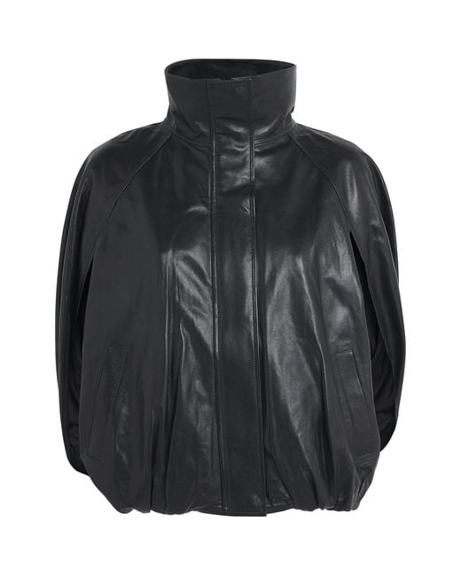 Jonathan Simkhai Black Nappa Jada Leather Jacket