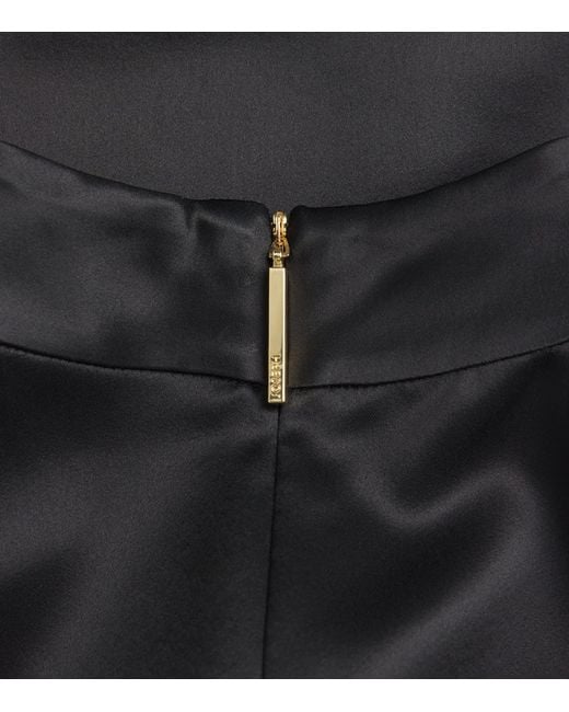 Joseph Black Satin Cave Blouse