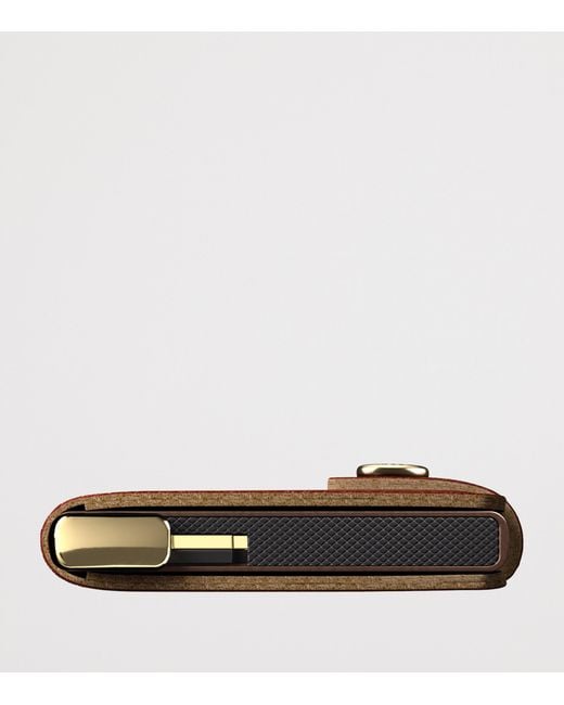 Secrid Brown Basco Leather Miniwallet for men