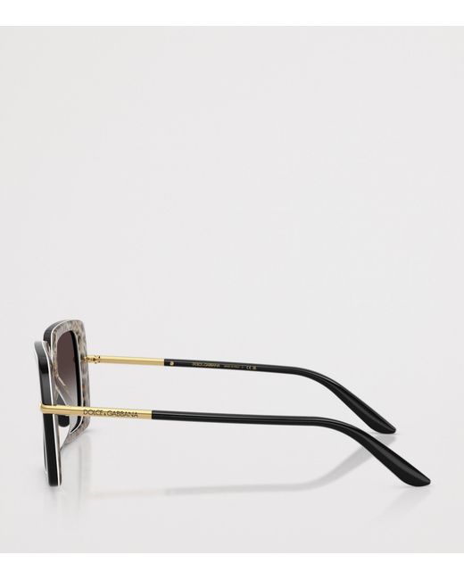Dolce & Gabbana Brown Acetate Dg4481 Dna Square Sunglasses