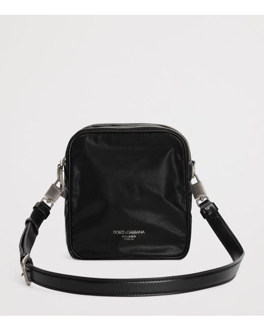 Dolce & Gabbana Black Patent Leather Cross-Body Bag