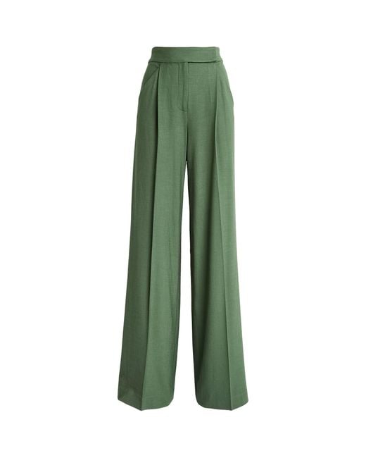 Veronica Beard Green Marbeau Trousers
