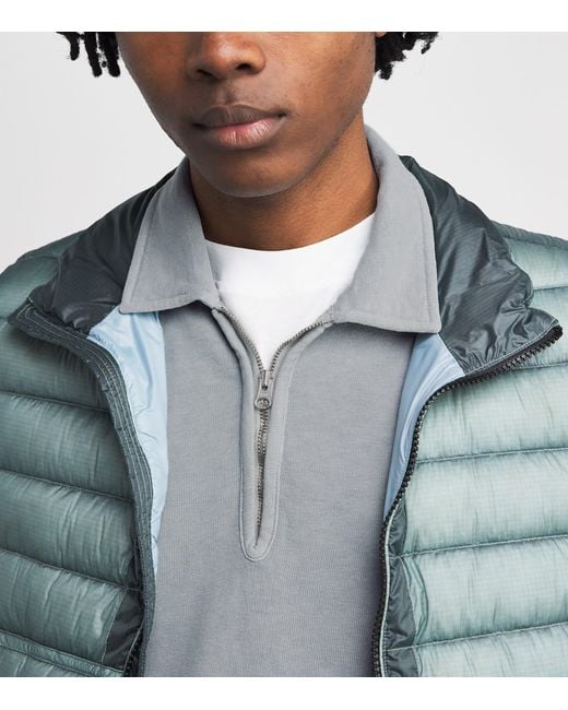 C P Company Gray Cotton Malfilè Quarter-Zip Sweatshirt for men