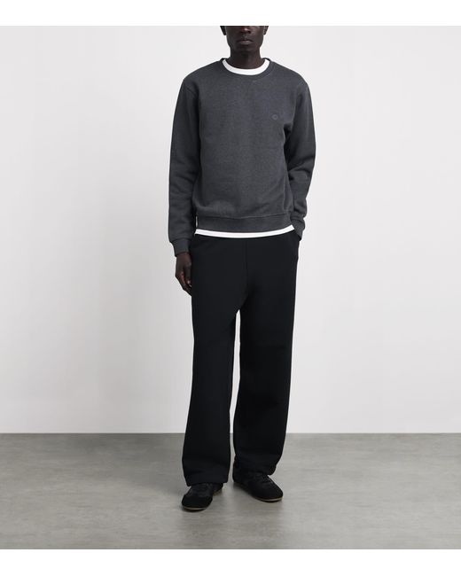 Harrods Gray Cotton Jersey Logo Sweatshirt for men