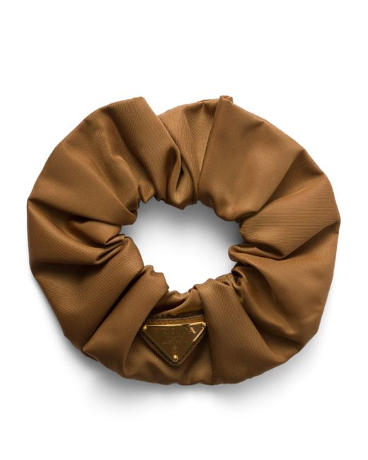 Prada Brown Re-Nylon Scrunchie
