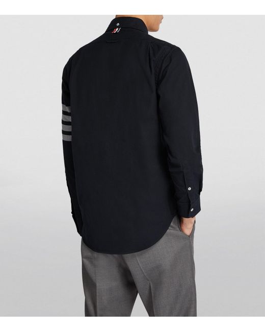 Thom Browne Blue 4-Bar Stripe Shirt for men
