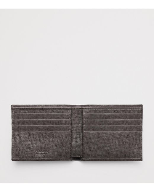 Prada Black Saffiano Leather Bifold Wallet for men