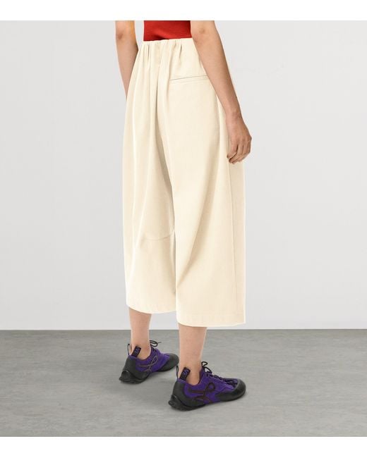 Loewe Natural Cropped Belted Trousers