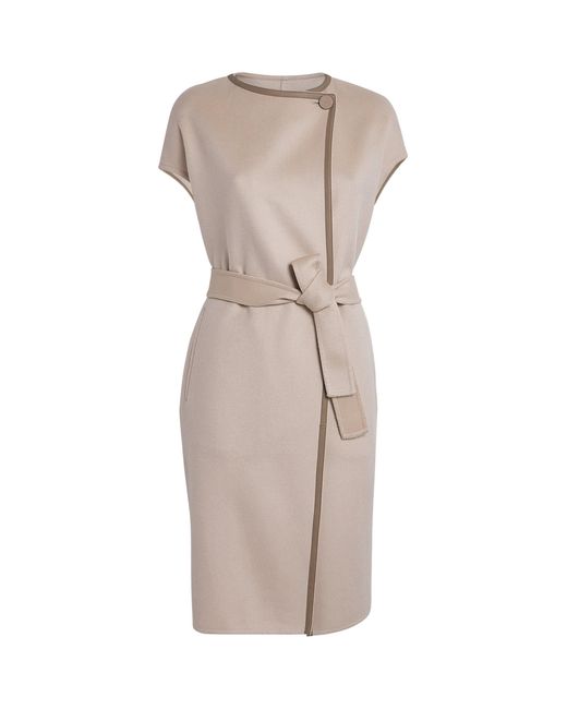 Yves Salomon Natural Wool-Cashmere Long Cape