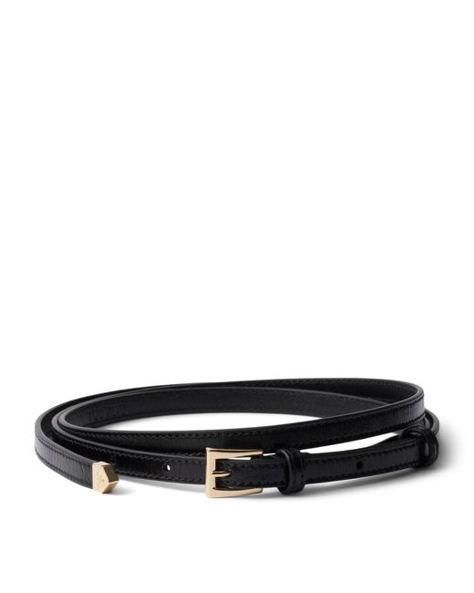 Prada Black Calfskin Belt