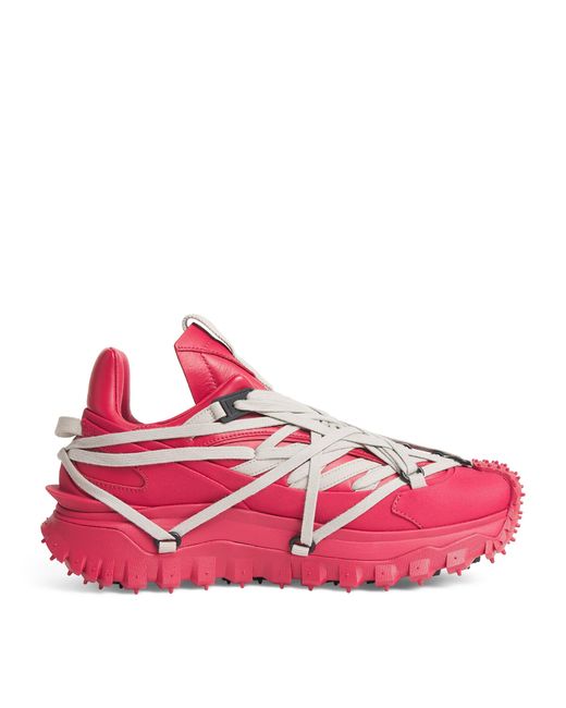 Rick Owens Pink X Moncler Trailgrip Megalace Sneakers for men