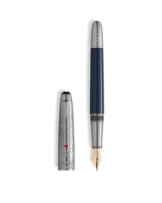 Montblanc White Meisterstück Around The World Doué Classique Fountain Pen