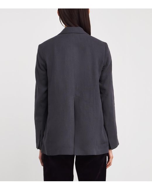 Eleventy Black Linen Blazer