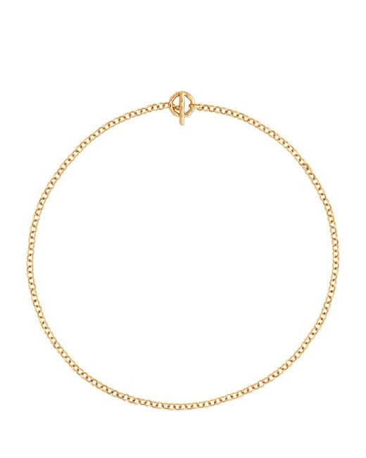 Astrid & Miyu Metallic Plated T-Bar Rolo Chain Necklace