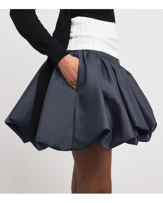 Simone Rocha Blue Gathered Bubble Mini Skirt