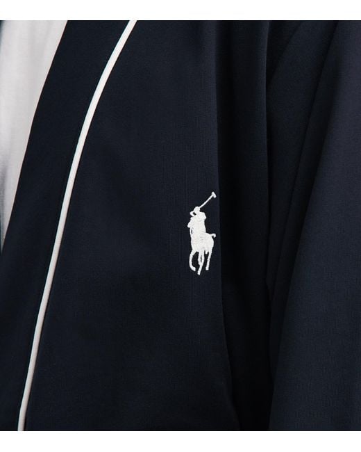 Polo Ralph Lauren Blue Cotton-Blend Jersey Bath Robe for men