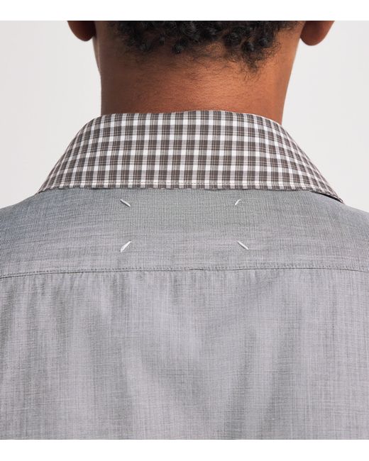 Maison Margiela Gray Double Check Shirt for men